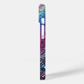 Schickes Mädchenhaftes Rosa Regenbogen Glitter Omb Case-Mate iPhone Hülle (Rückseite / Links)
