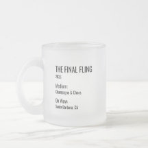 Schickes minimales Museumlabel-Etüikette Junggesel