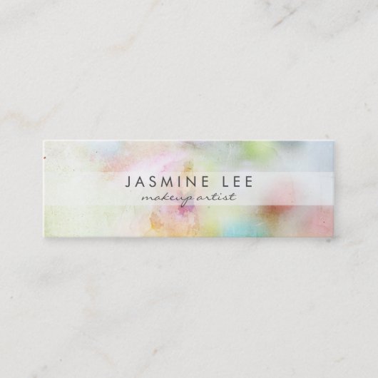 schickes modernes mini visitenkarte (Vorderseite)