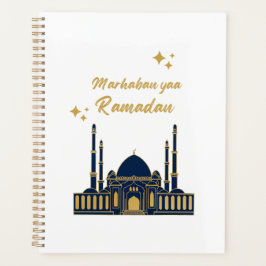Schickes modernes minimalistisches Ramadan-Grußwor Planer