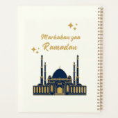 Schickes modernes minimalistisches Ramadan-Grußwor Planer (Rückseite)
