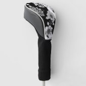 Schickes monochromes Blumen-Luxus-Muster (4) Golf Headcover (angewinkelt)
