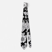 Schickes monochromes Blumenluxus-Muster (2) Krawatte (Vorderseite)