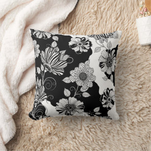 Schickes monochromes Blumenluxus-Muster (4) Kissen
