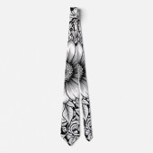 Schickes monochromes Blumenluxus-Muster (6) Krawatte (Vorderseite)