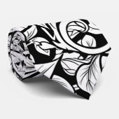 Schickes monochromes Blumenluxus-Muster (6) Krawatte (Gerollt)