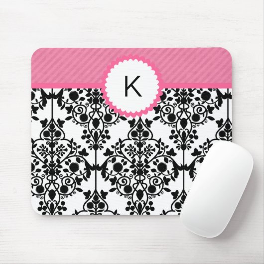 Schickes Monogramm Mousepad (Mit Mouse)