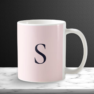 Schickes monogrammiertes modernes minimalistisches kaffeetasse