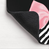 Schickes Namenszebra-Druck-weich Girly hellrosa Mousepad (Ecke)