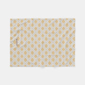 Schickes neutrales ikat Marokkanermuster Fleecedecke (Vorderseite (Horizontal))