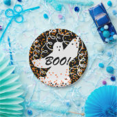 SCHICKES PAPIER PLATE_BOO! _FUN HALLOWEEN-GEIST PAPPTELLER (Party)