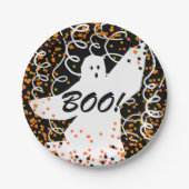 SCHICKES PAPIER PLATE_BOO! _FUN HALLOWEEN-GEIST PAPPTELLER (Vorderseite)
