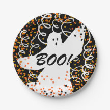 SCHICKES PAPIER PLATE_BOO! _FUN HALLOWEEN-GEIST