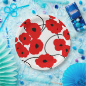SCHICKES PAPIER PLATE_MODERN REDPOPPIES PAPPTELLER (Party)