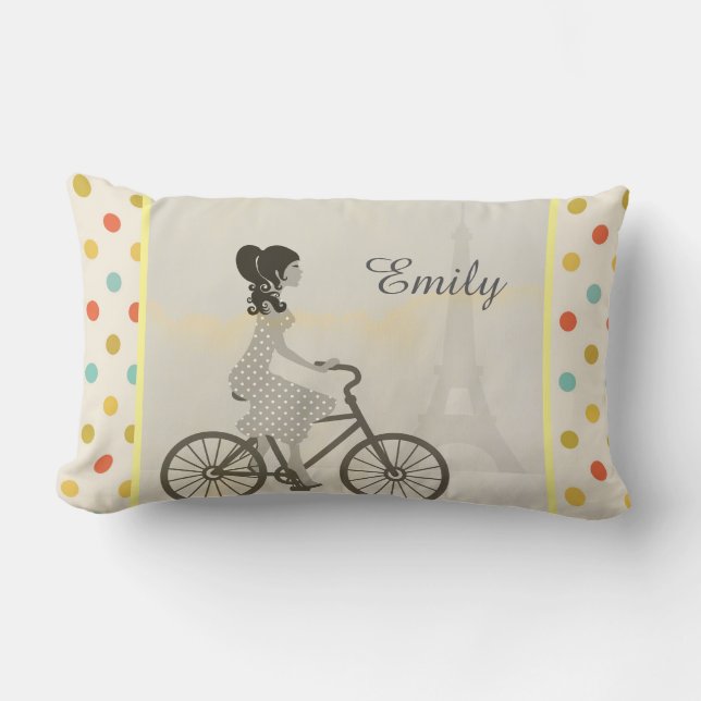 Schickes Paris Lendenkissen (Vorderseite)