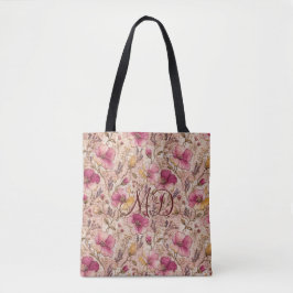 Schickes Pastell-Patchwork-Blumenmuster Tasche