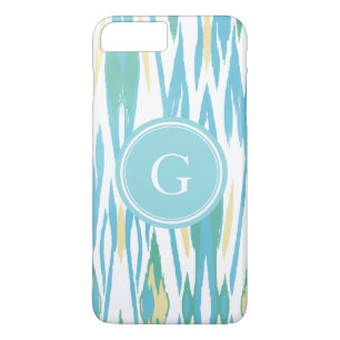 Schickes Pastell-Türkis-Watercolor-Ikat-Muster Case-Mate iPhone Hülle