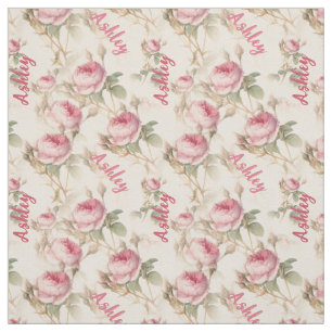 Schickes personalisiertes Korallenrose-Druckmuster Stoff