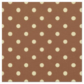 Schickes pickeliges Tupfen-Sahnemuster Browns Stoff (Nahaufnahme)
