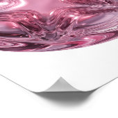Schickes Pink STAR BALL Statement-Design Poster (Ecke)