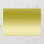 Schickes romantisches mit Blumengold u. schwarzes Menükarte (Rückseite)