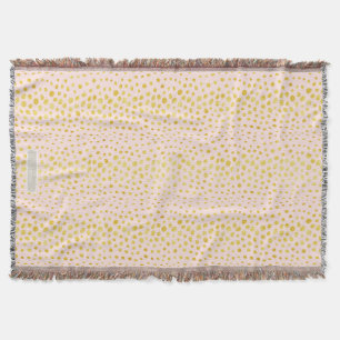 Schickes rosa falsches Gold-Glitter-Cheetah-Druck- Decke