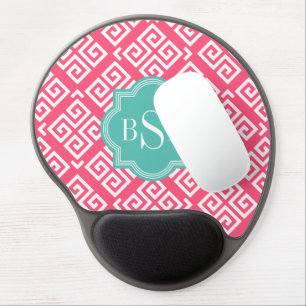 Schickes rosa girly griechisches gel mousepad