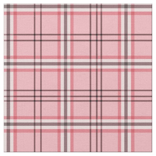 Schickes Rosa & Graues Karo Mode Muster Stoff (Nahaufnahme)