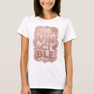 Schickes Rosa IN VINCIBLE Design T-Shirt