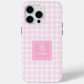 Schickes rosa kariertes iPhone-Case – Trendiges in Case-Mate iPhone Hülle (Rückseite)