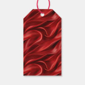 Schickes rotes Weihnachten Geschenkanhänger (Rückseite)