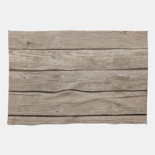 Schickes rustikales Holz Handtuch (Horizontal)