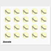 Schickes Schuh (Farboptionen) ~ Aufkleber (Blatt)