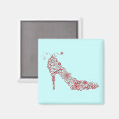 Schickes Schuh ~ Magnet (Vorderseite/Rückseite)