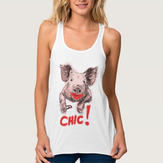 Schickes Schwein - Frauen Tank Top (Vorderseite)