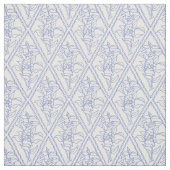 Schickes Singrün-blaues Blumendiamant-Muster Stoff (Muster)