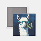 Schickes Smarty-Lama Magnet (Vorderseite/Rückseite)