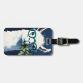 Schickes Smarty Llama Gepäckanhänger (Vorderseite horizontal)