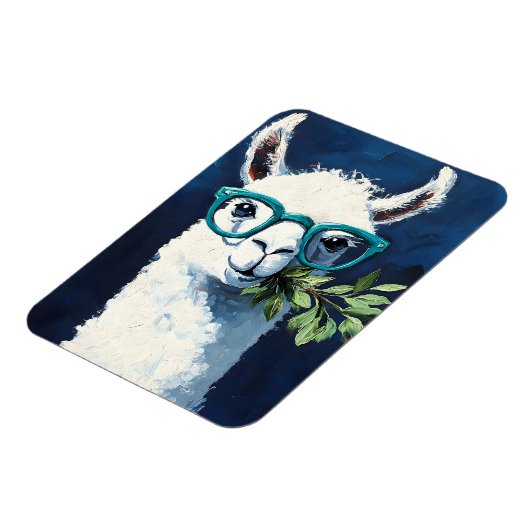 Schickes Smarty-Llama Magnet (Linke Seite)