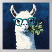 Schickes Smarty Llama Poster (Vorne)