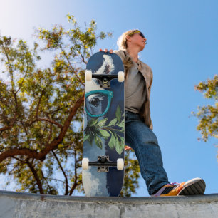 Schickes Smarty Llama Skateboard
