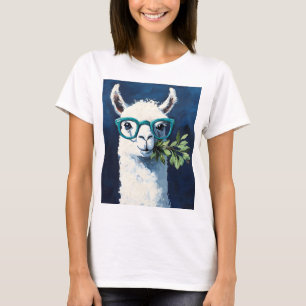 Schickes Smarty Llama T-Shirt