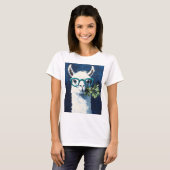 Schickes Smarty Llama T-Shirt (Vorne ganz)
