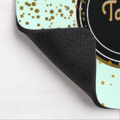 Schickes tadelloses Goldbezaubernder Confetti Mousepad (Ecke)