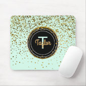 Schickes tadelloses Goldbezaubernder Confetti Mousepad (Mit Mouse)