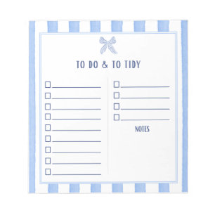 Schickes To Do & Aufräumen Notizblock