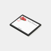 SCHICKES U. STILVOLLES, ELEGANTES ROTES POST-IT KLEBEZETTEL (angewinkelt)