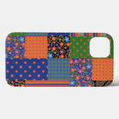 Schickes Volkskunst-Style-Faux-Patchwork-iPad-Mini Case-Mate iPhone Hülle (Rückseite (Horizontal))