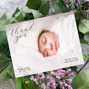Schickes voll benutzerdefiniertes Foto-Baby-Shower Postkarte