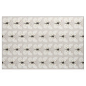 Schickes Weiß und TAN-Schmetterlings-Muster-Gewebe Stoff (Fat Quarter (45,7 x 55,9 cm))